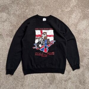00s SCREEN STARS "BULLDOG BASH 2002" RAGLAN SWEATSHIRT
